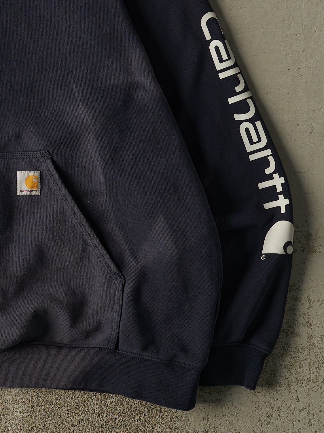 Vintage Y2K Navy Blue Carhartt Hoodie (XXL/XXXL)