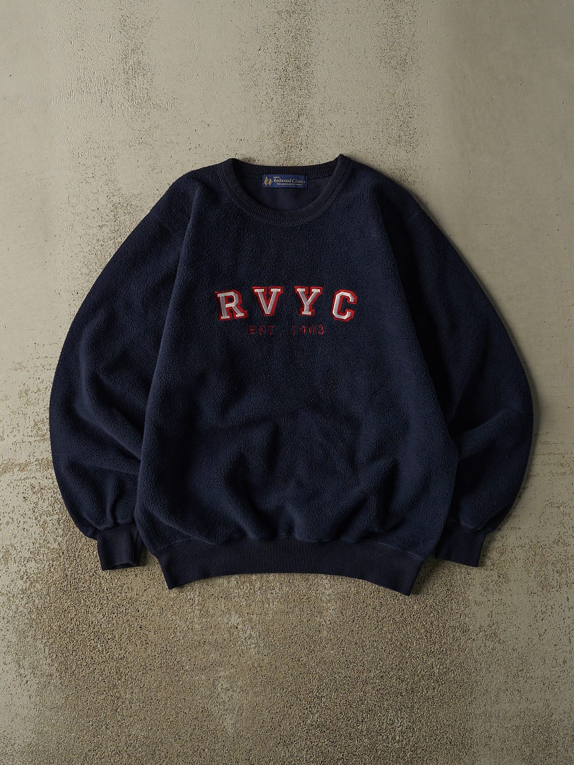 Vintage Y2K Navy Blue RVYC Inside Out Crewneck (M)