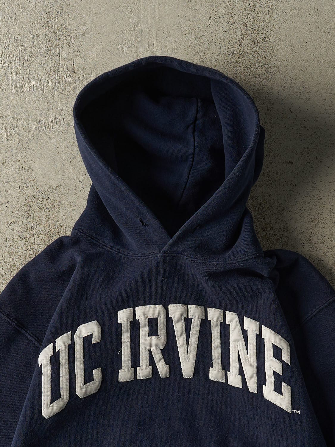 Vintage Y2K Navy Blue UC Irvine Embroidered Hoodie (XS)