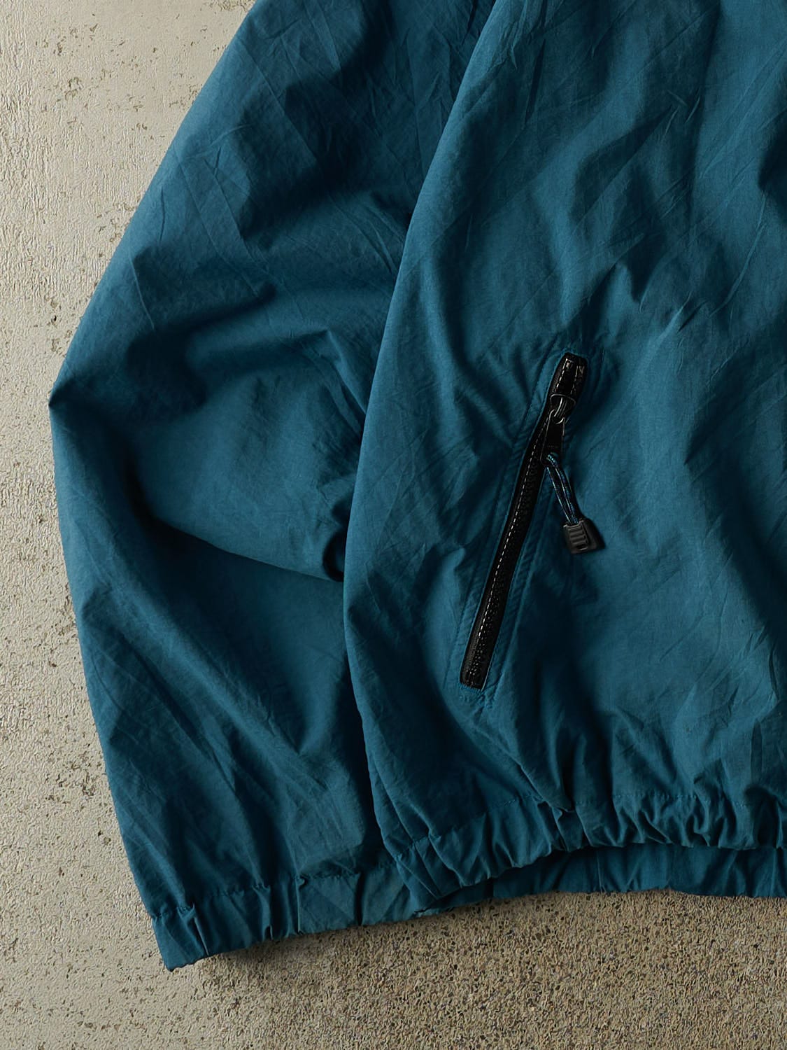 Vintage 90s Teal Jansport Zip Up Windbreaker Jacket (XL/XXL)