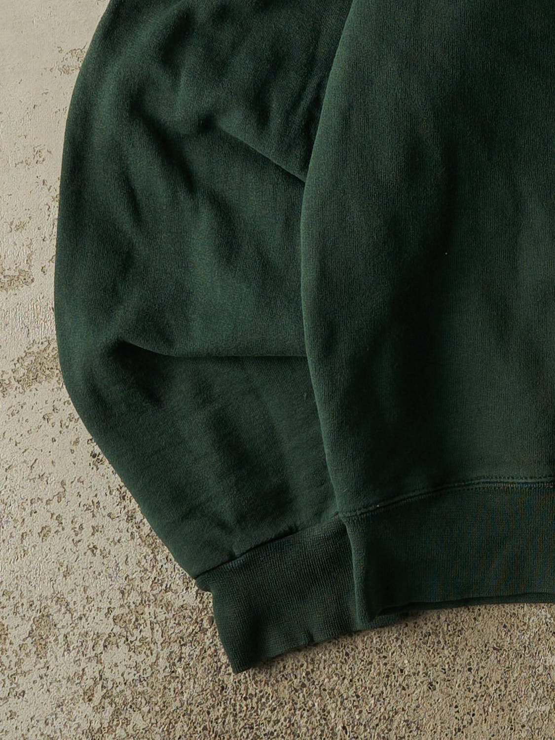 Vintage 90s Green Blank Crewneck (XS/S)