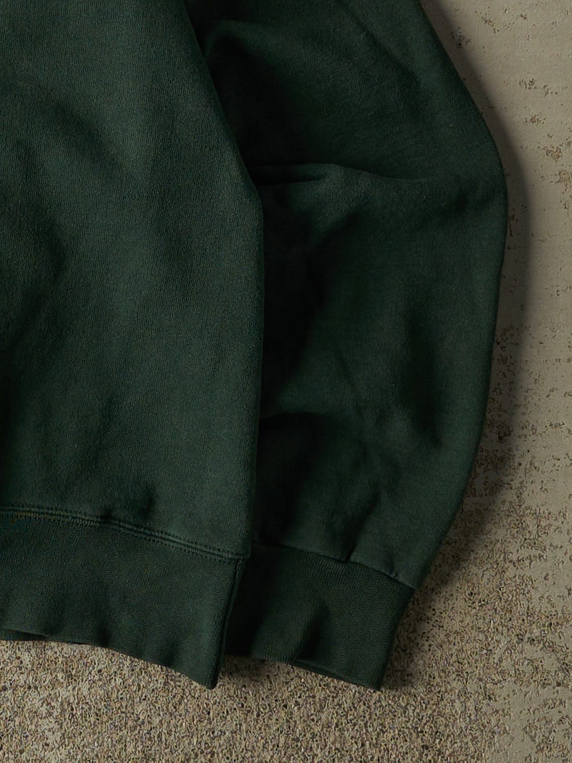 Vintage 90s Green Blank Crewneck (XS/S)