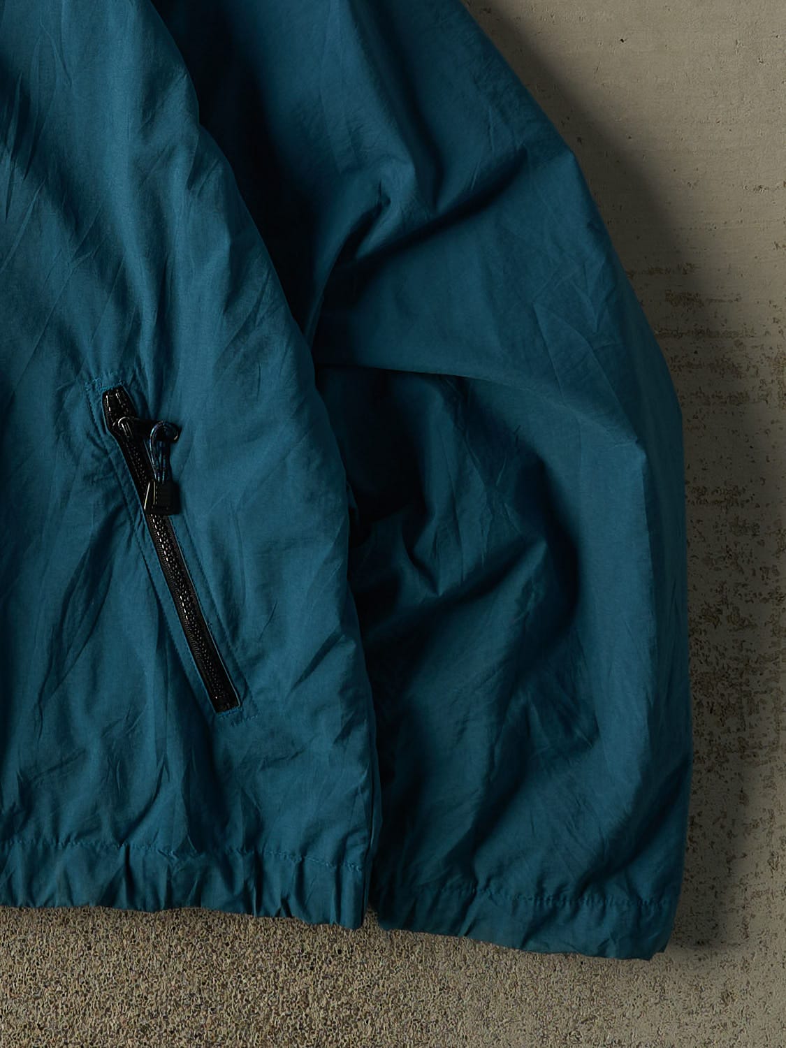 Vintage 90s Teal Jansport Zip Up Windbreaker Jacket (XL/XXL)