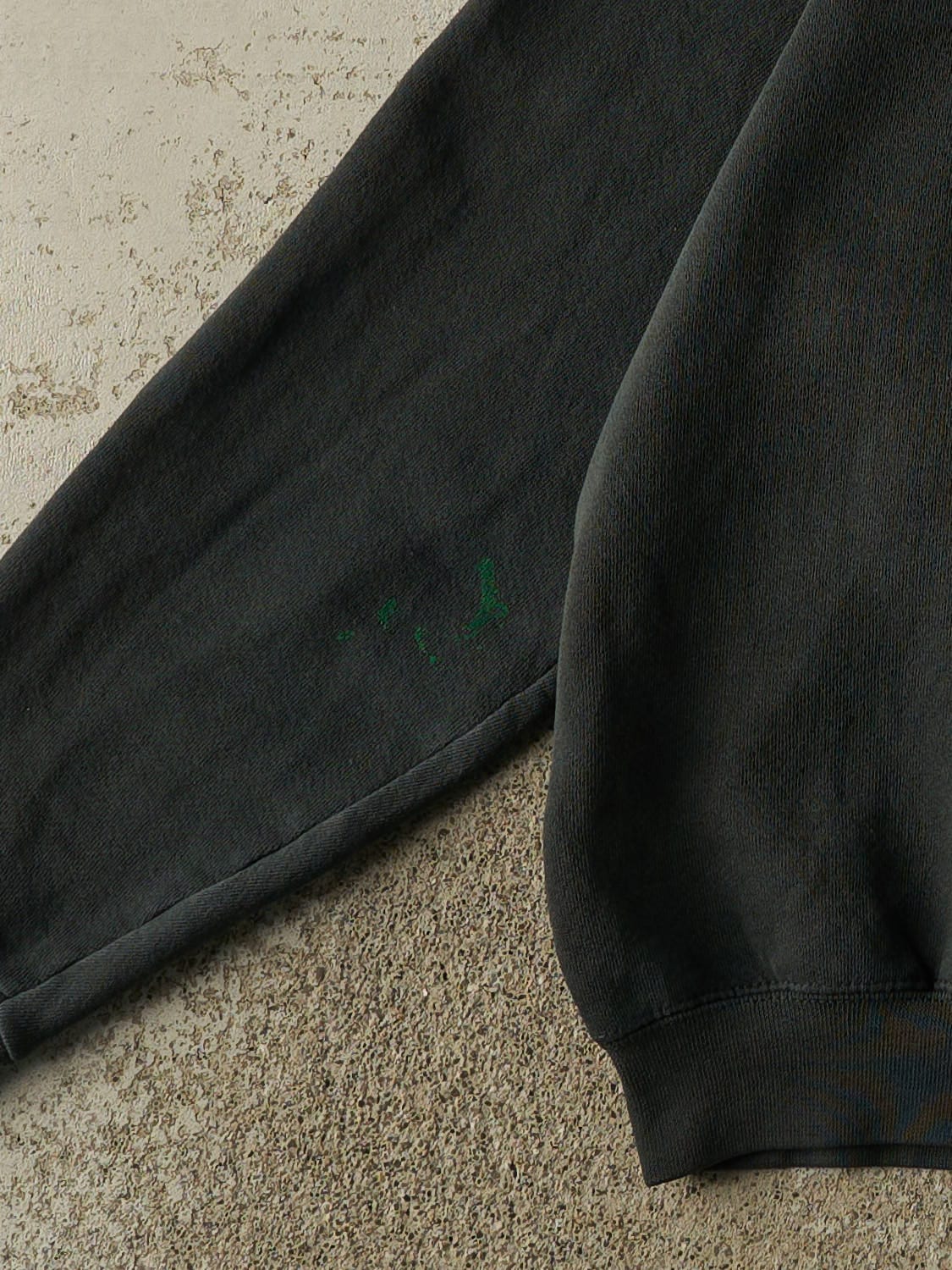 Vintage 90s Sun Faded Green Discus Athletic Blank Crewneck (S)