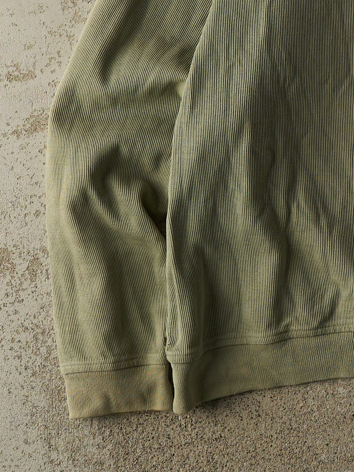 Vintage 90s Pastel Green Beach Grove Golf Club Quarter Zip Lightweight Sweater (L/XL)