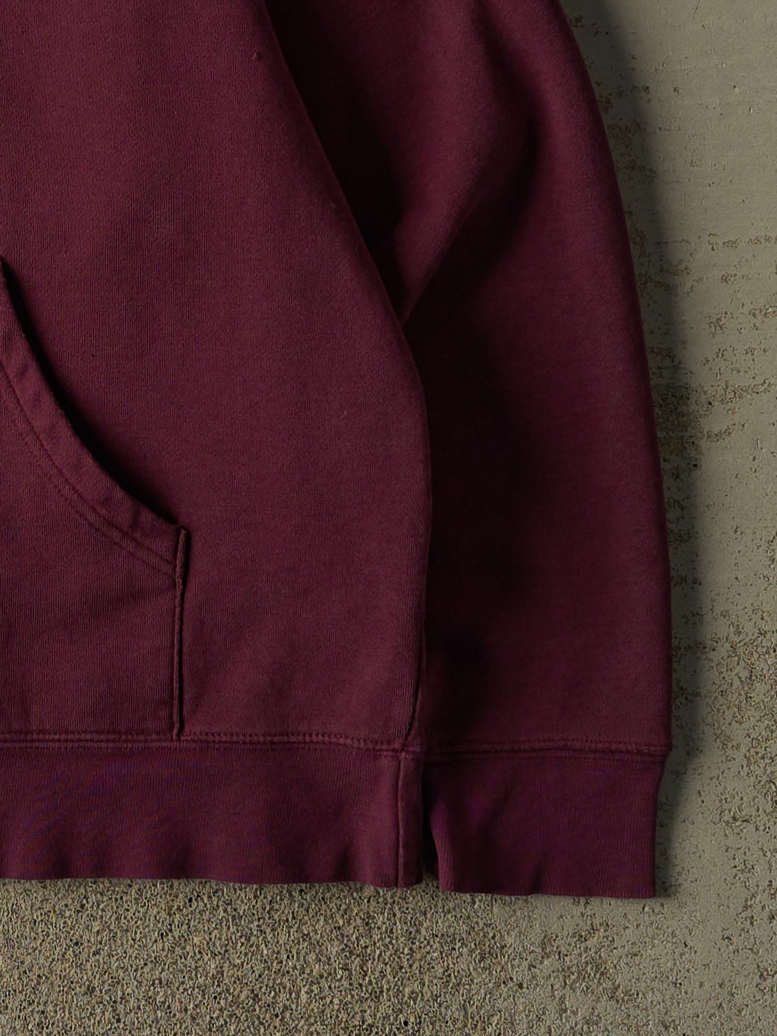 Vintage 90s Burgundy Chico State Zip Up Hoodie (M)
