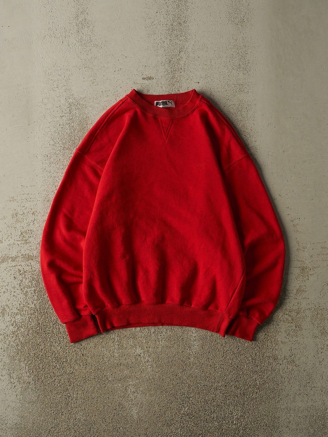 Vintage 90s Red Puma Blank Crewneck (XS/S)