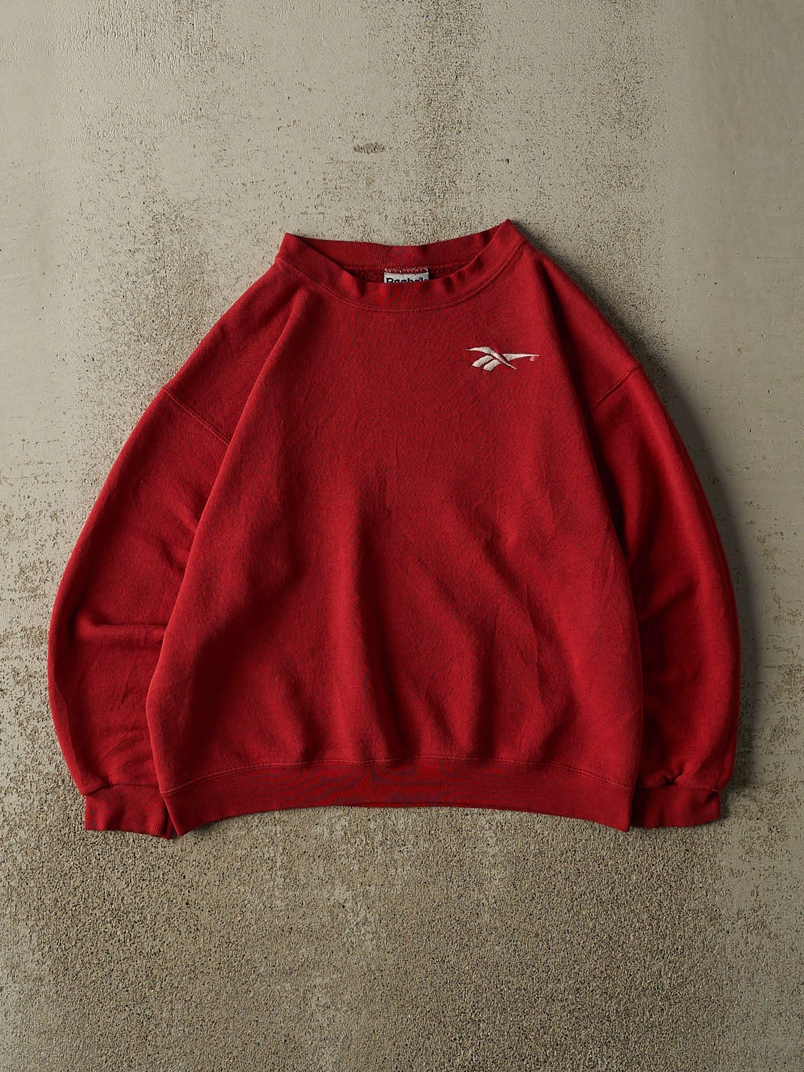 Vintage 80s Red Reebok Embroidered Crewneck (XXS/XS)