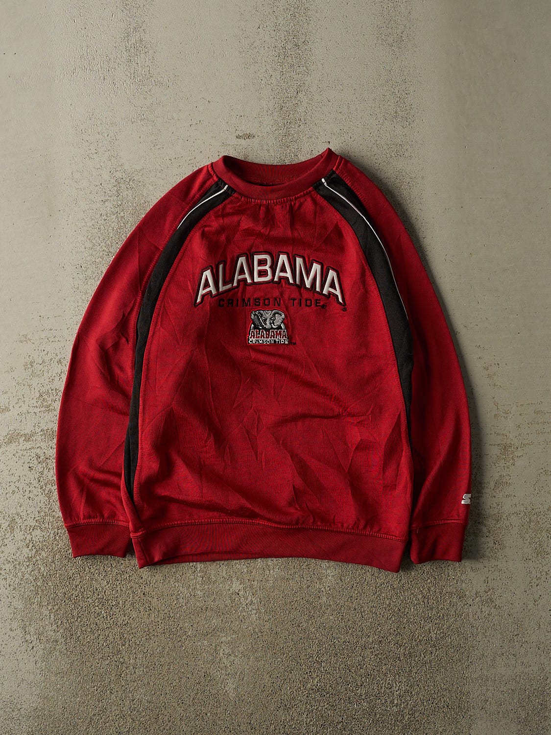 Vintage Y2K Burgundy Alabama Crimson Tide Polyester Crewneck (S/M)