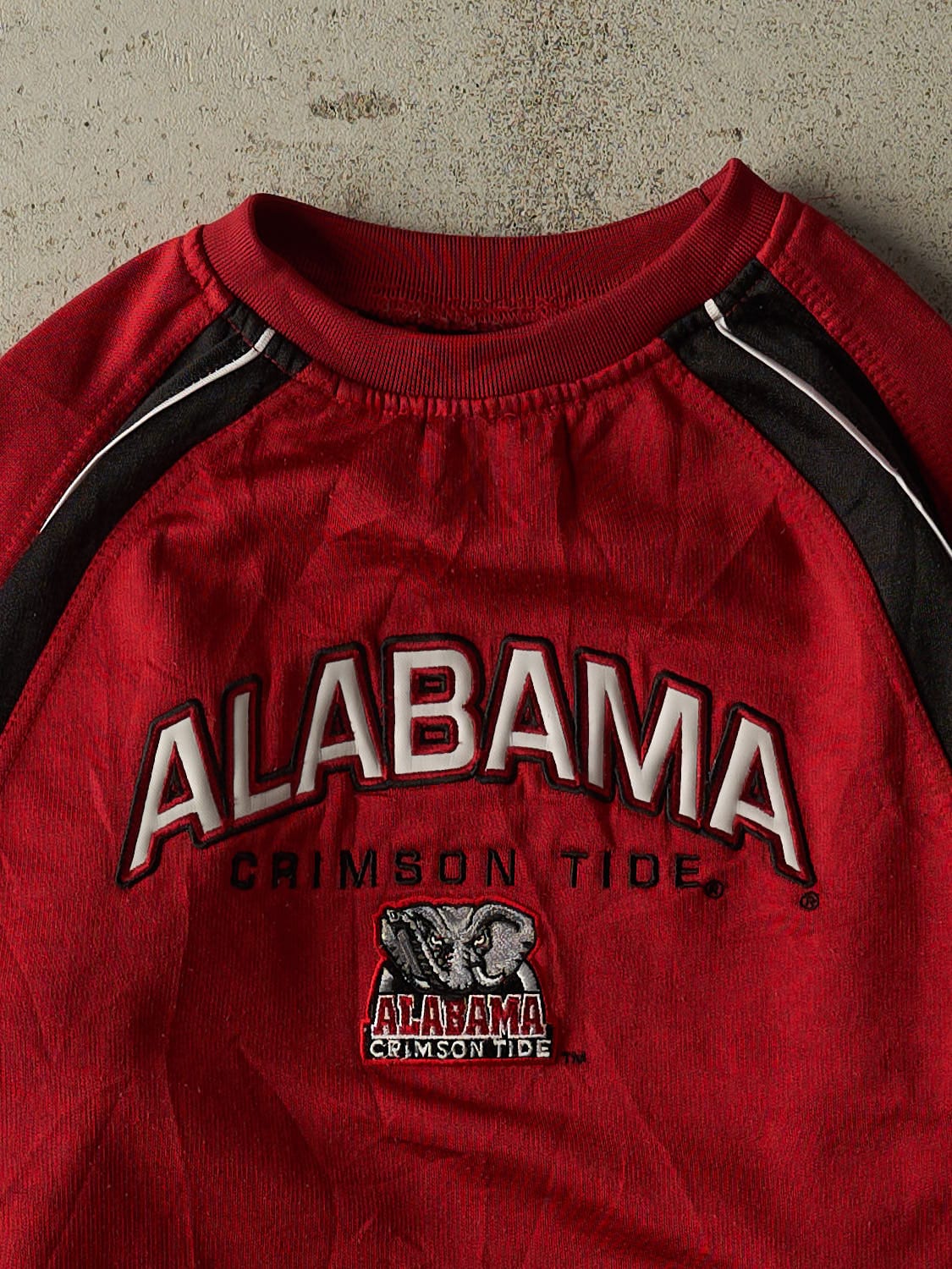 Vintage Y2K Burgundy Alabama Crimson Tide Polyester Crewneck (S/M)