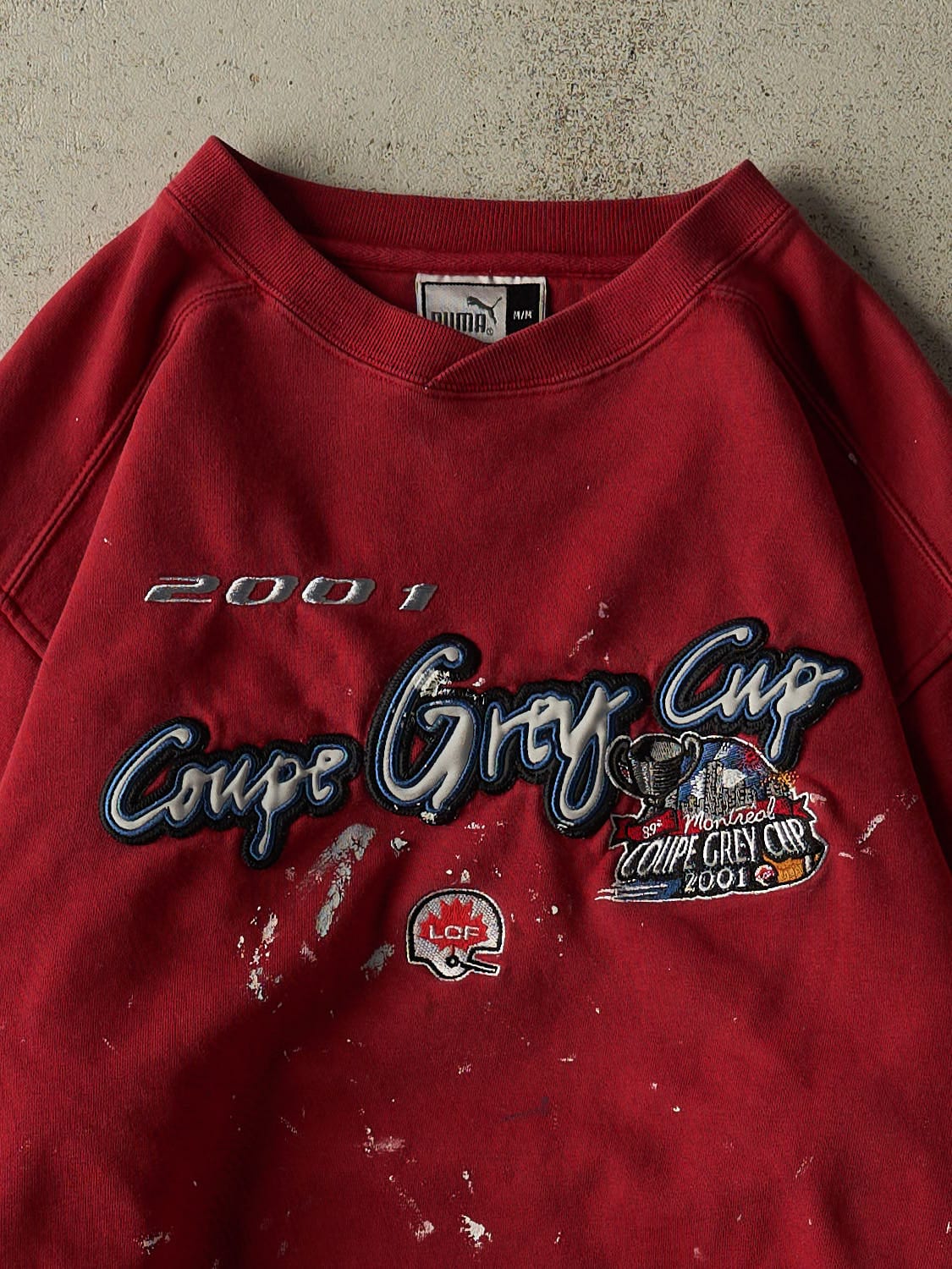Vintage 01' Burgundy CFL Grey Cup Crewneck (S/M)