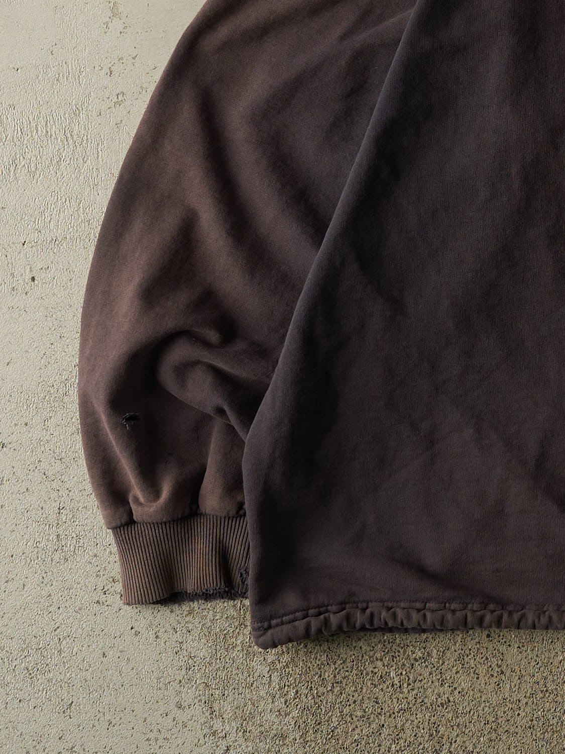 Vintage 90s Charcoal Grey Boca Quarter Zip Hoodie (XXL/XXXL)