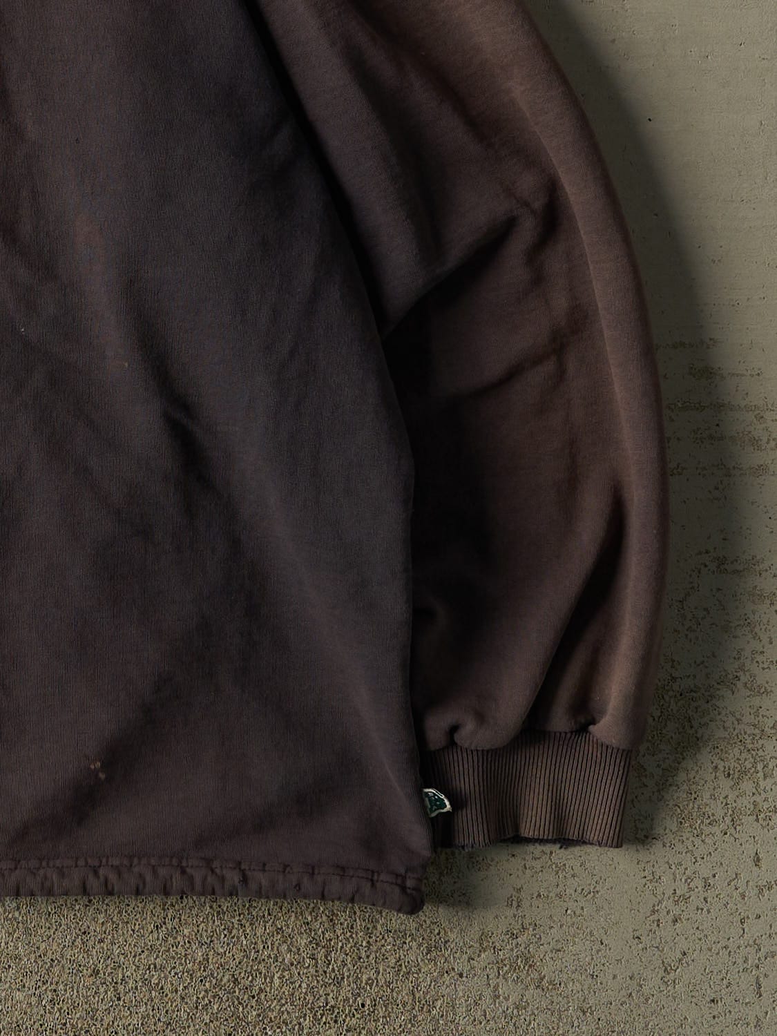 Vintage 90s Charcoal Grey Boca Quarter Zip Hoodie (XXL/XXXL)