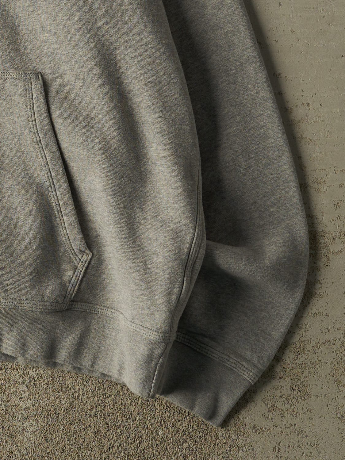 Vintage Y2K Grey Nike Embroidered Swoosh Hoodie (XL)