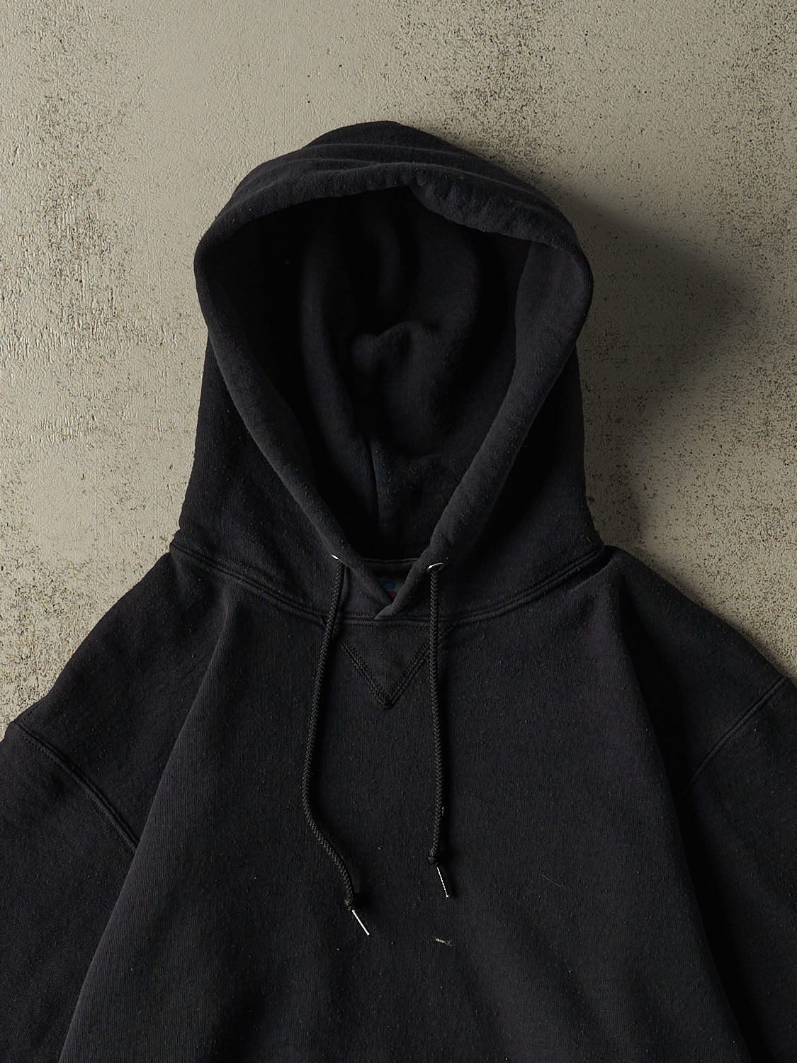 Vintage Y2K Black Russell Athletic Blank Hoodie (L)