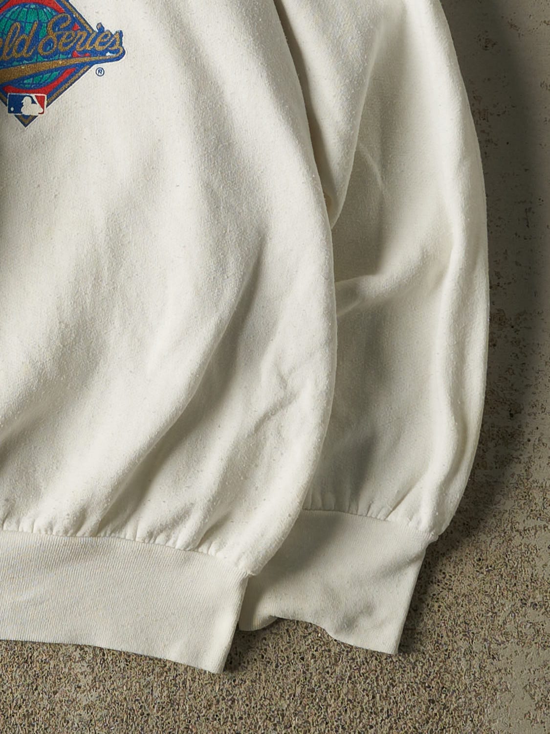 Vintage 93' White Toronto Blue Jays World Series Champion Crewneck (L)