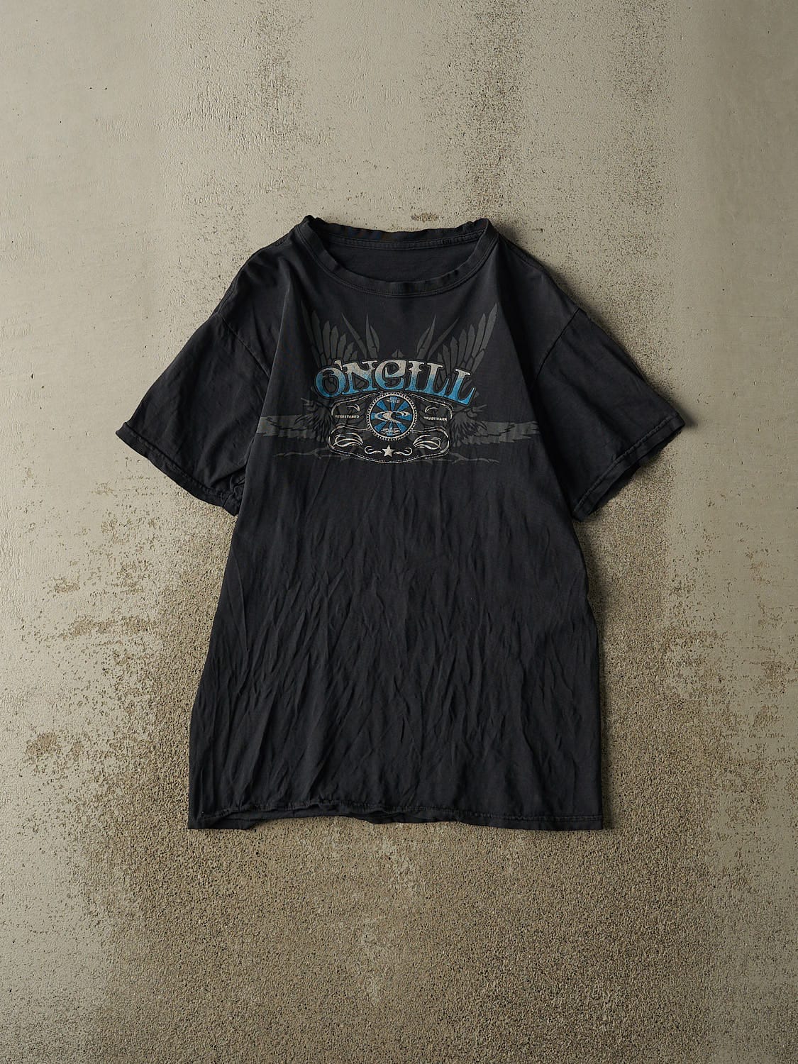 Vintage 90s Faded Black O'Neill Tee (XS/S)