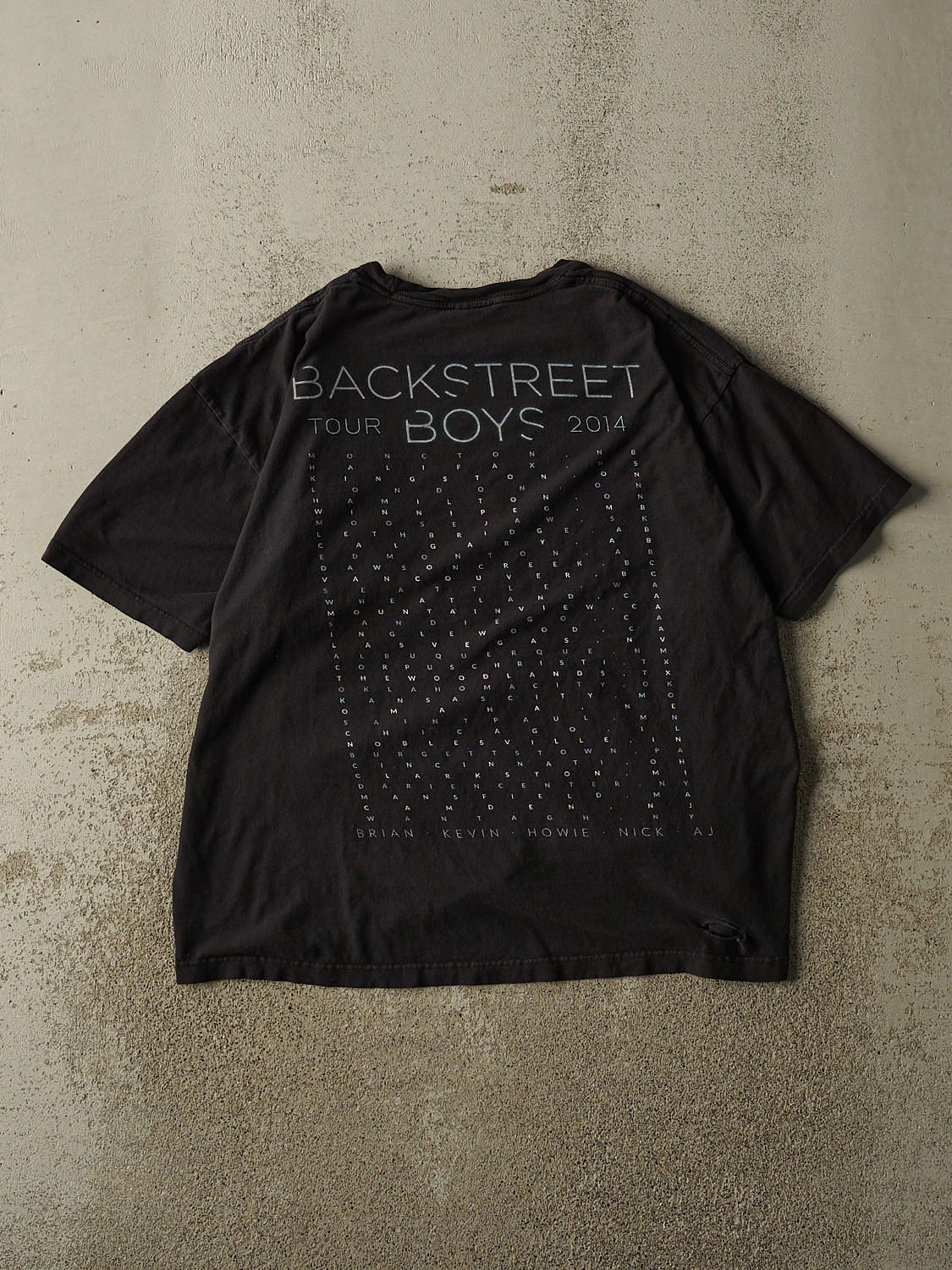 Vintage 14' Black Backstreet Boys Tour Tee (L)
