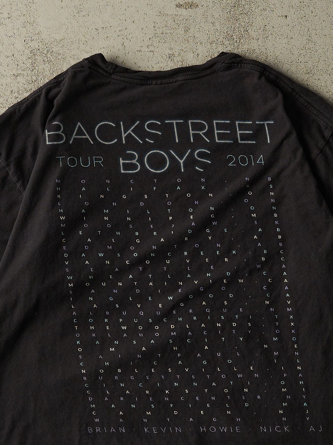 Vintage 14' Black Backstreet Boys Tour Tee (L)