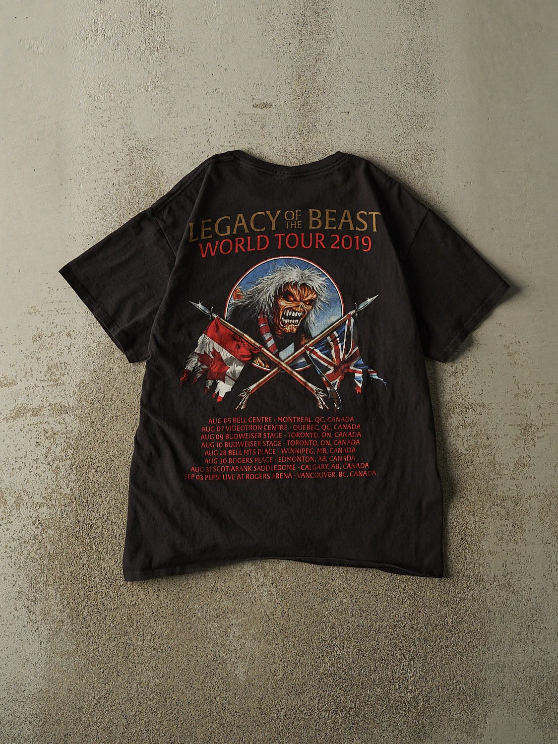 19' Black Iron Maiden Legacy of The Beast Tour Tee (M)