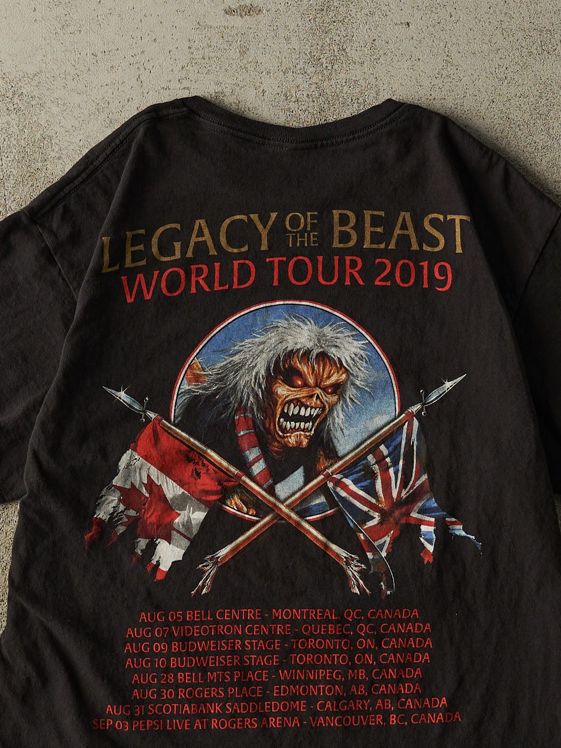 19' Black Iron Maiden Legacy of The Beast Tour Tee (M)