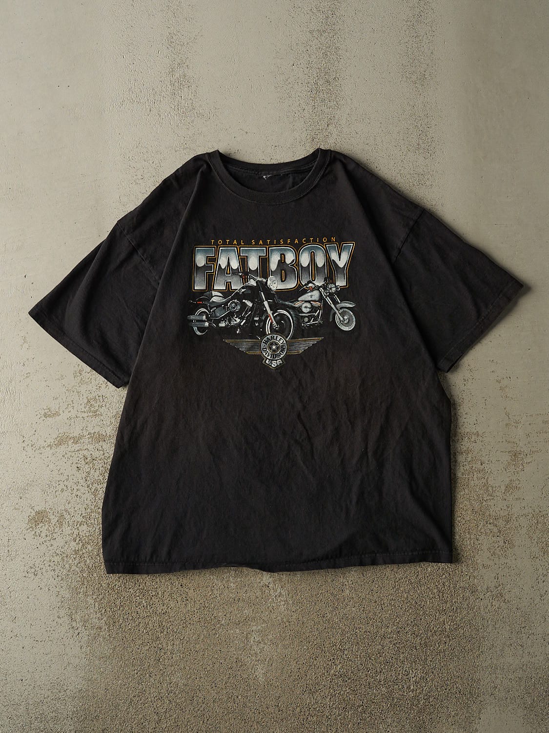 Vintage 11' Faded Black Harley Davidson Chatham-Kent Ontario Tee (XL)