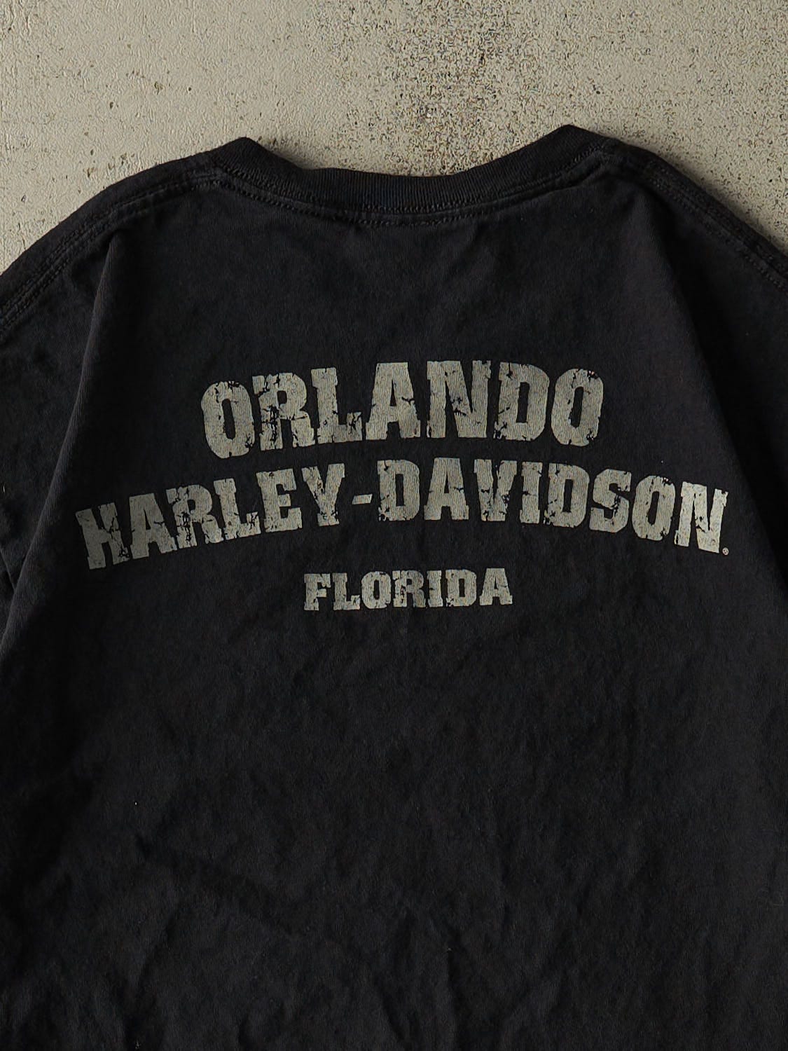 Vintage Y2K Black Harley Davidson Florida Pocket Tee (M/L)