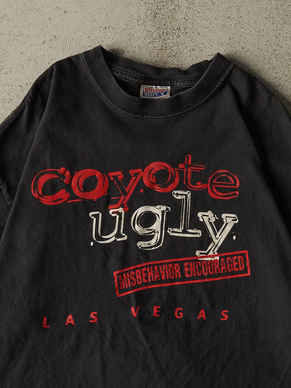 Vintage Y2K Faded Black Coyote Ugly Tee (L)