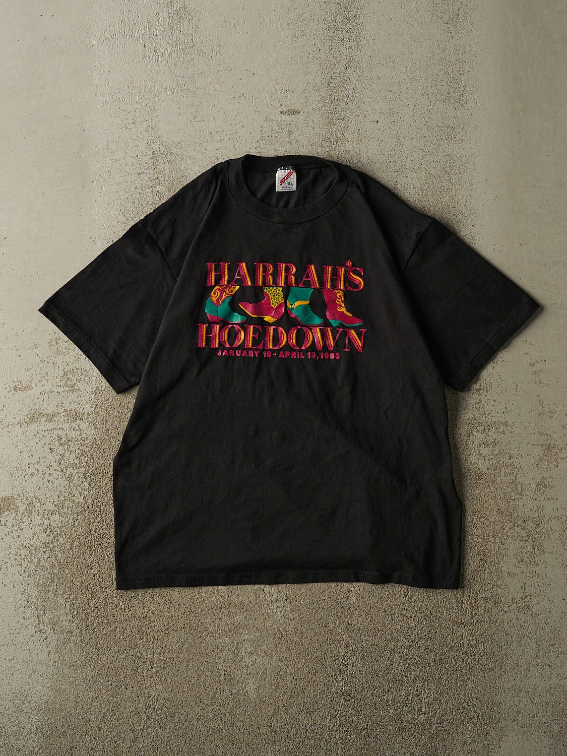 Vintage 93' Black Harrah's Hoedown Tee (M)