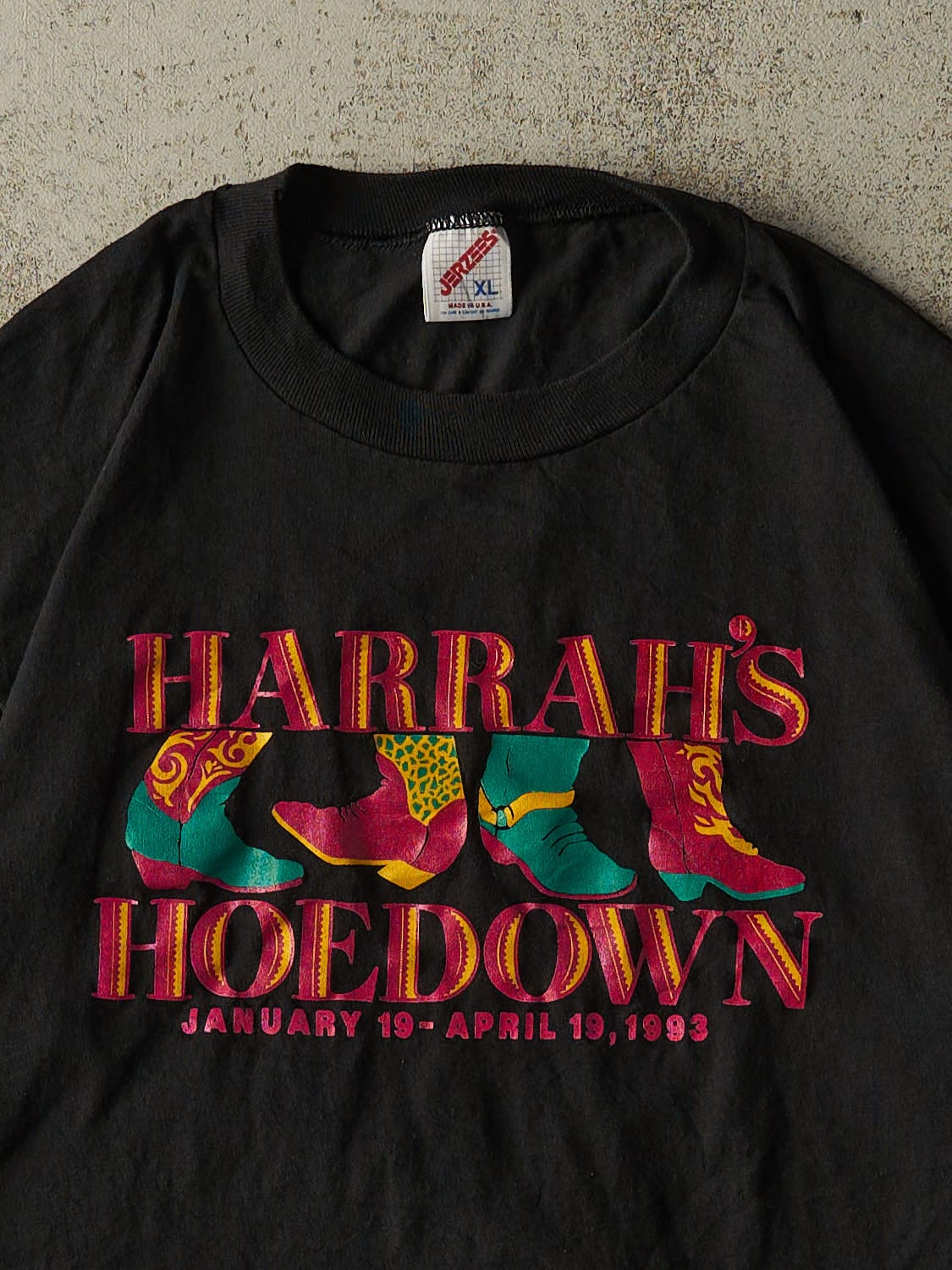 Vintage 93' Black Harrah's Hoedown Tee (M)