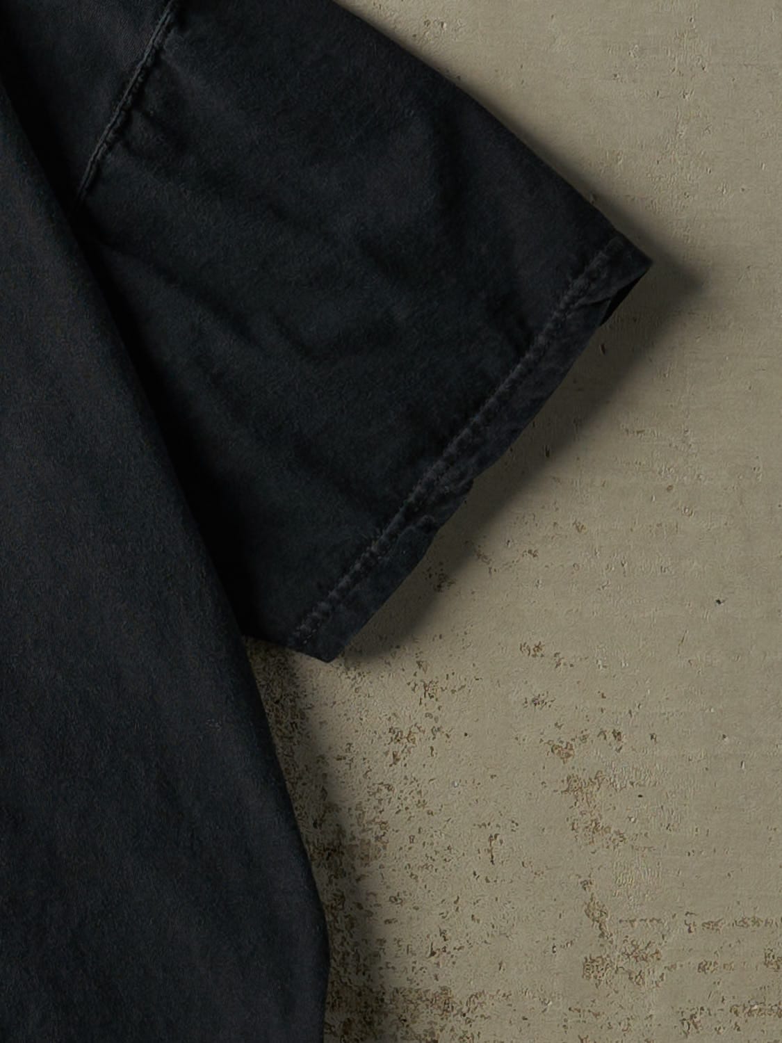 Vintage 90s Faded Black Russell Athletic Pocket Tee (L/XL)