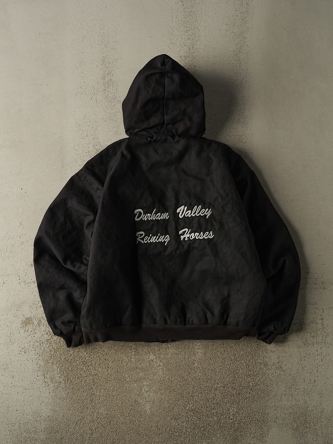 Vintage 90s Black Dickies Hooded Work Jacket (L/XL)