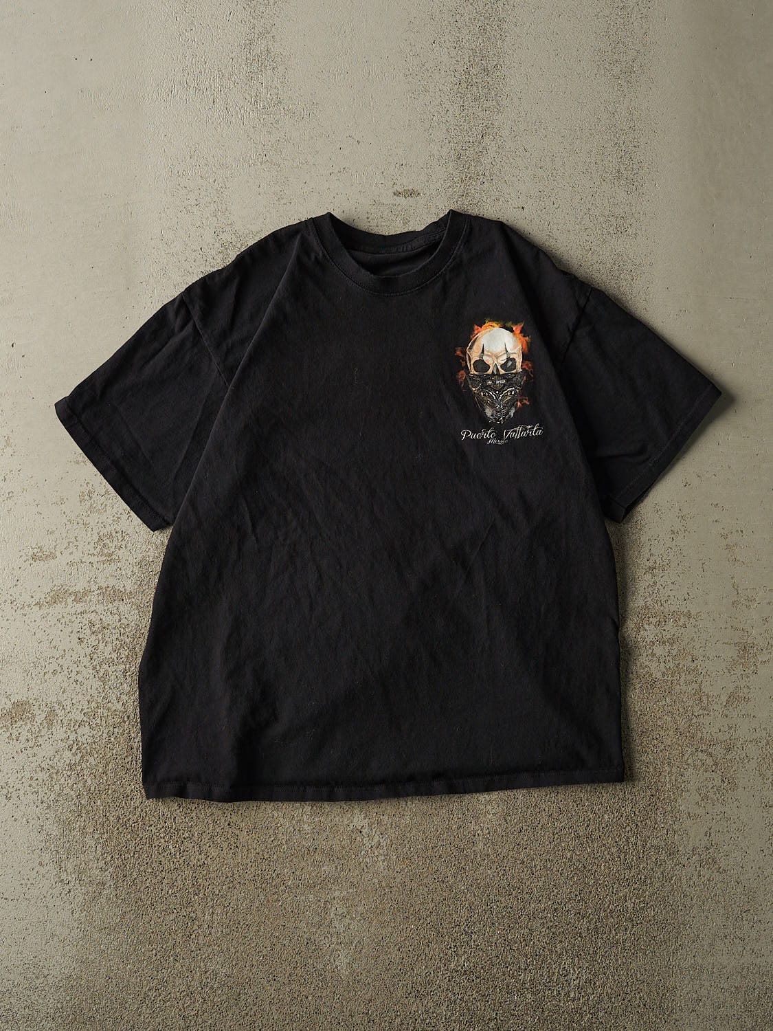 Vintage Y2K Black Harley Davidson Puerto Vallarta Mexico Tee (L)