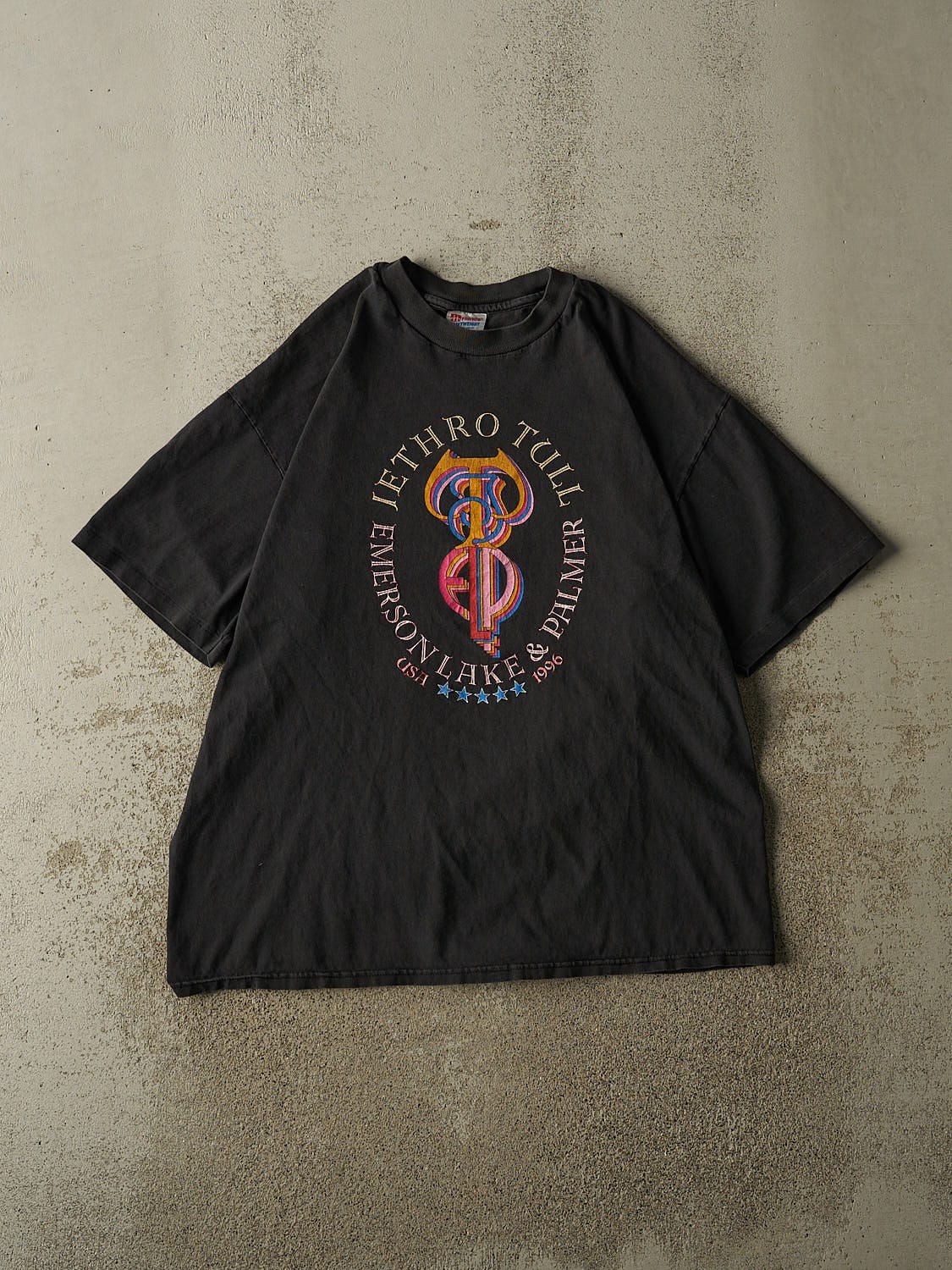 Vintage 96' Faded Black Jethro Tull Tour Tee (L/XL)