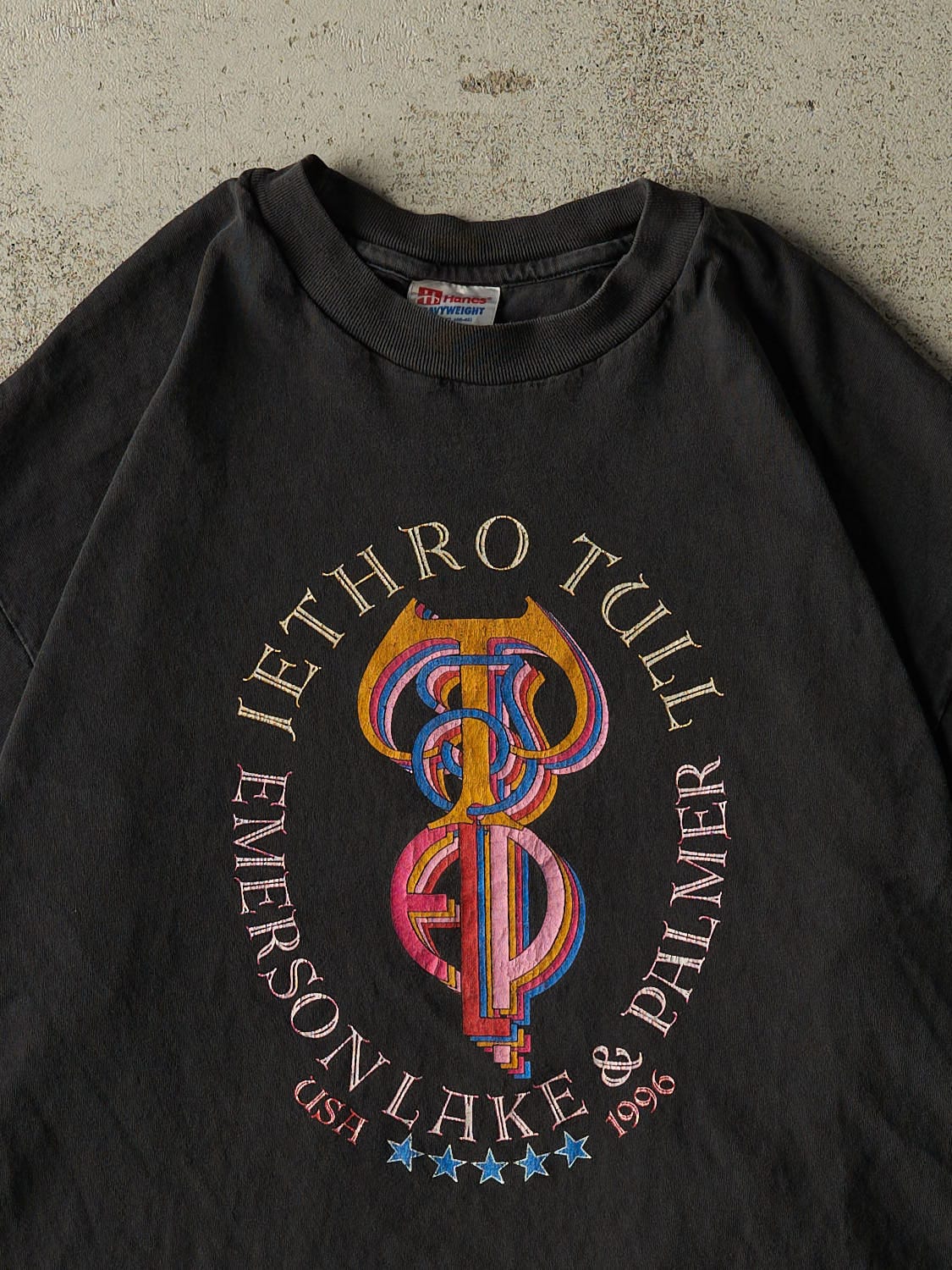 Vintage 96' Faded Black Jethro Tull Tour Tee (L/XL)