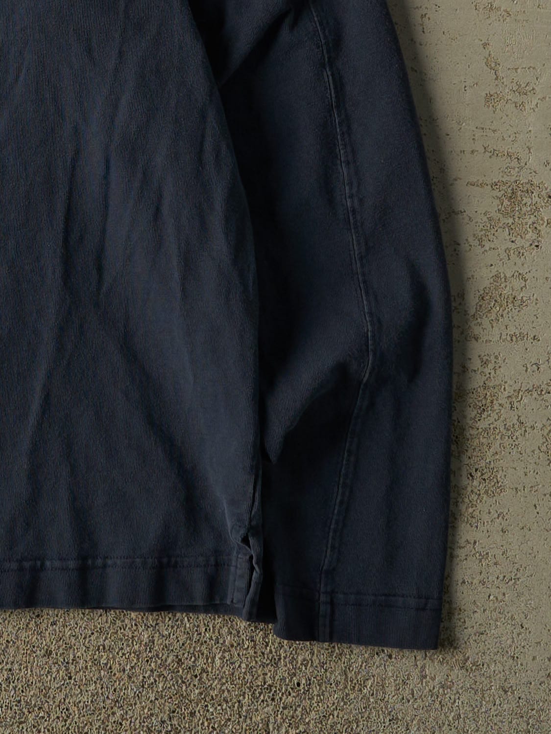 Vintage 90s Navy Blue Gap Striped Long Sleeve (M)