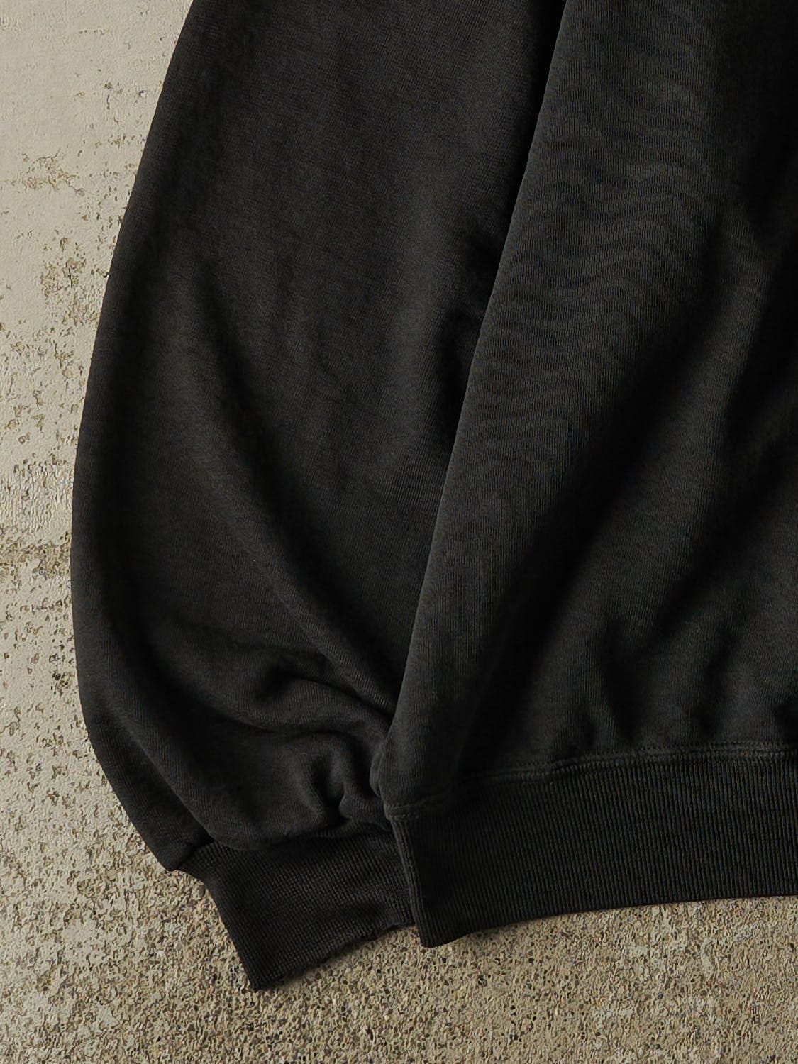 Vintage 90s Faded Black Russell Athletic Blank Crewneck (XL)