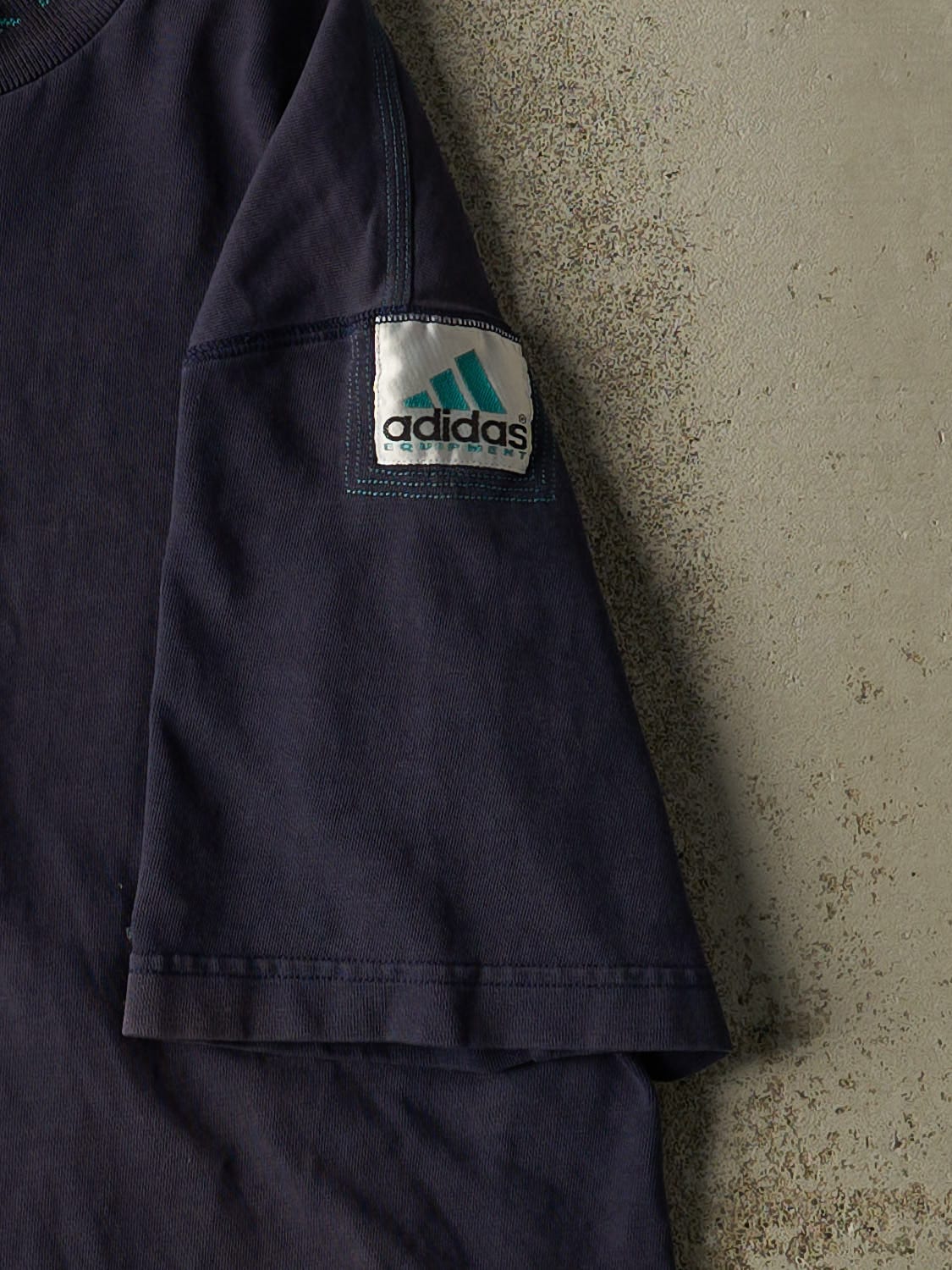 Vintage 80s Navy Blue Adidas Equipment Tee (M/L)