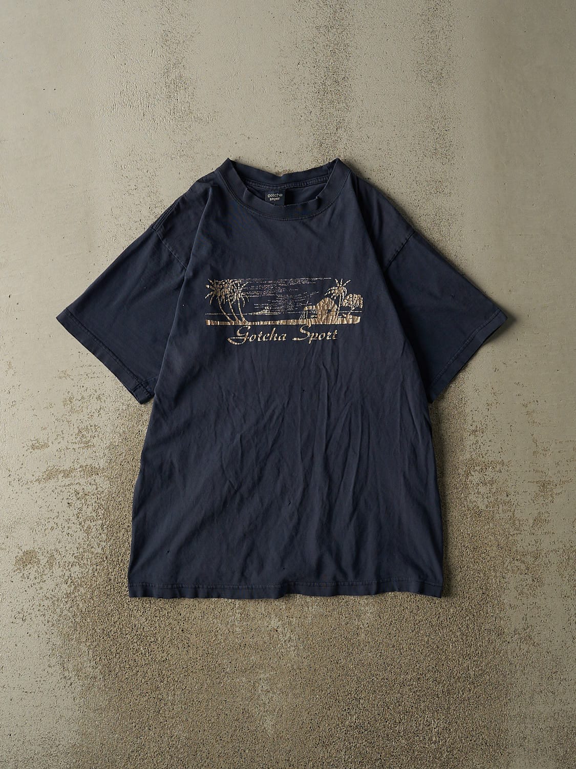 Vintage 90s Navy Blue Gotcha Sport Tee (M/L)