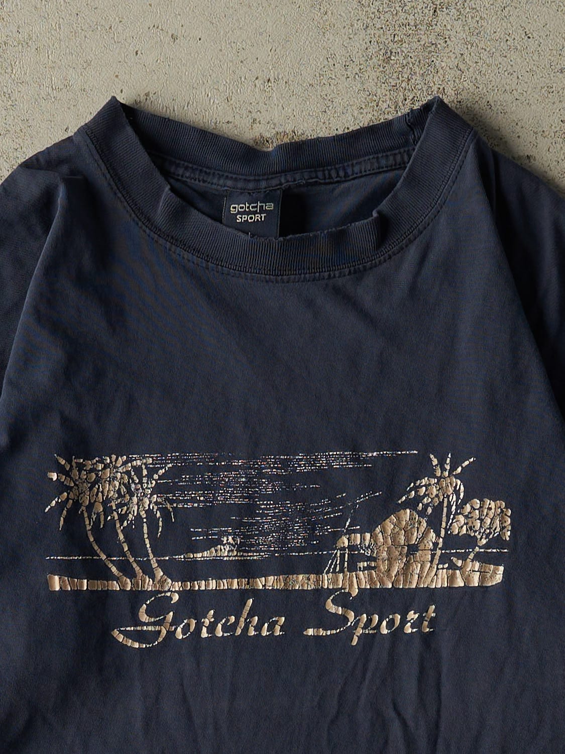 Vintage 90s Navy Blue Gotcha Sport Tee (M/L)