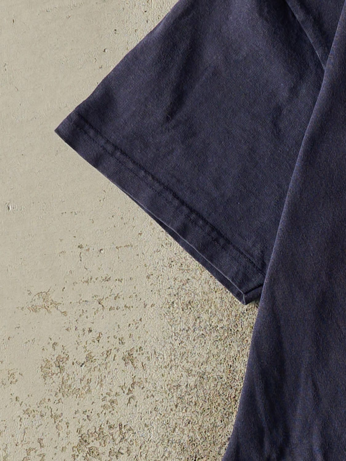 Vintage 90s Navy Blue Nike Embroidered Swoosh Tee (XS/S)