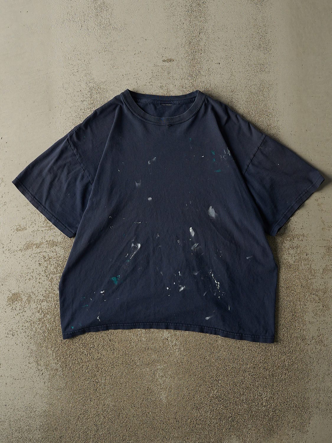 Vintage 90s Navy Blue Blank Tee (M/L)
