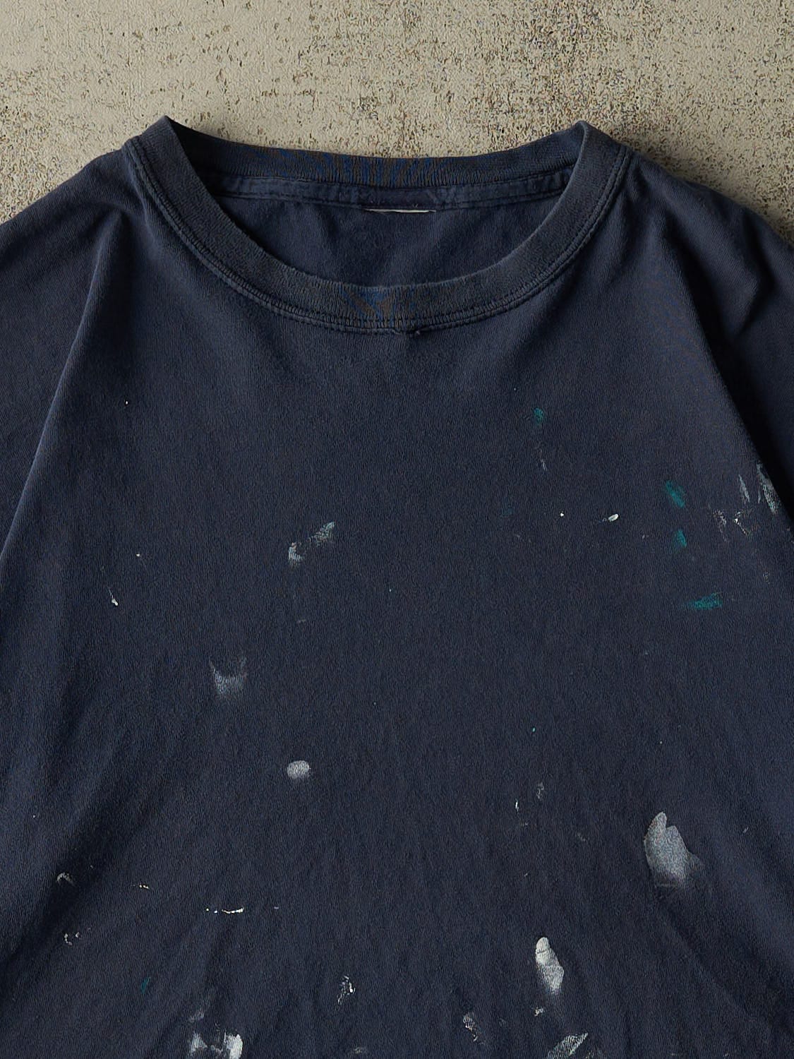 Vintage 90s Navy Blue Blank Tee (M/L)
