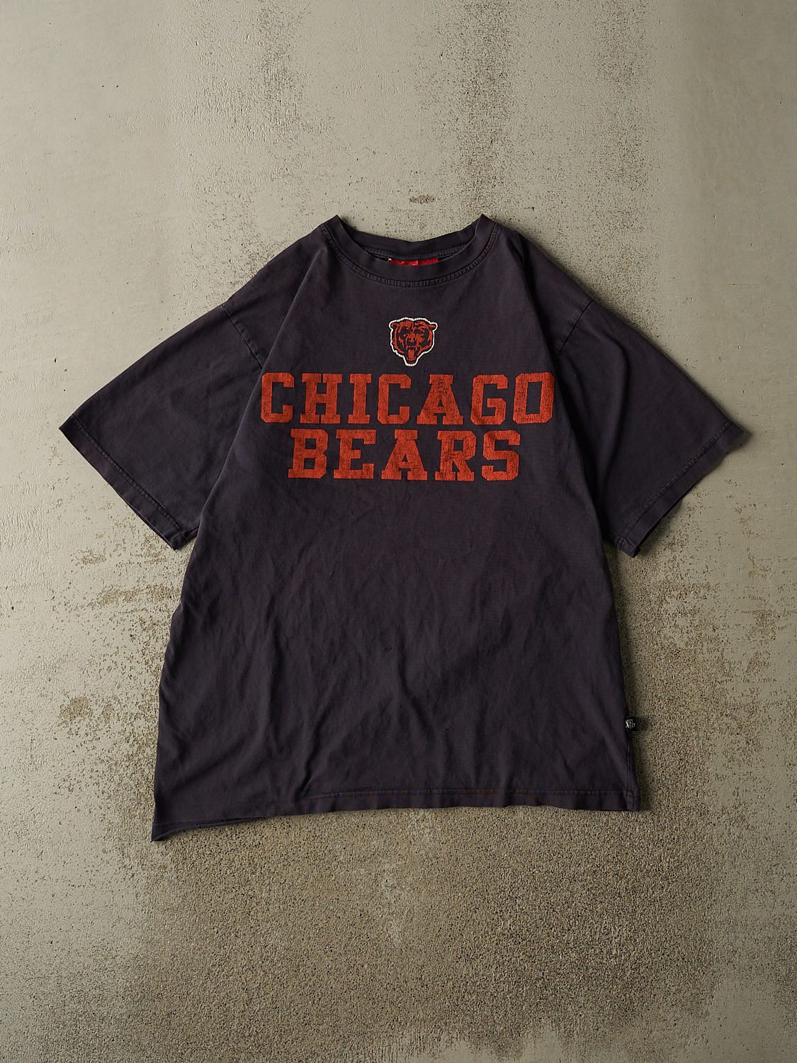 Vintage Y2K Navy Blue Chicago Bears Tee (L)