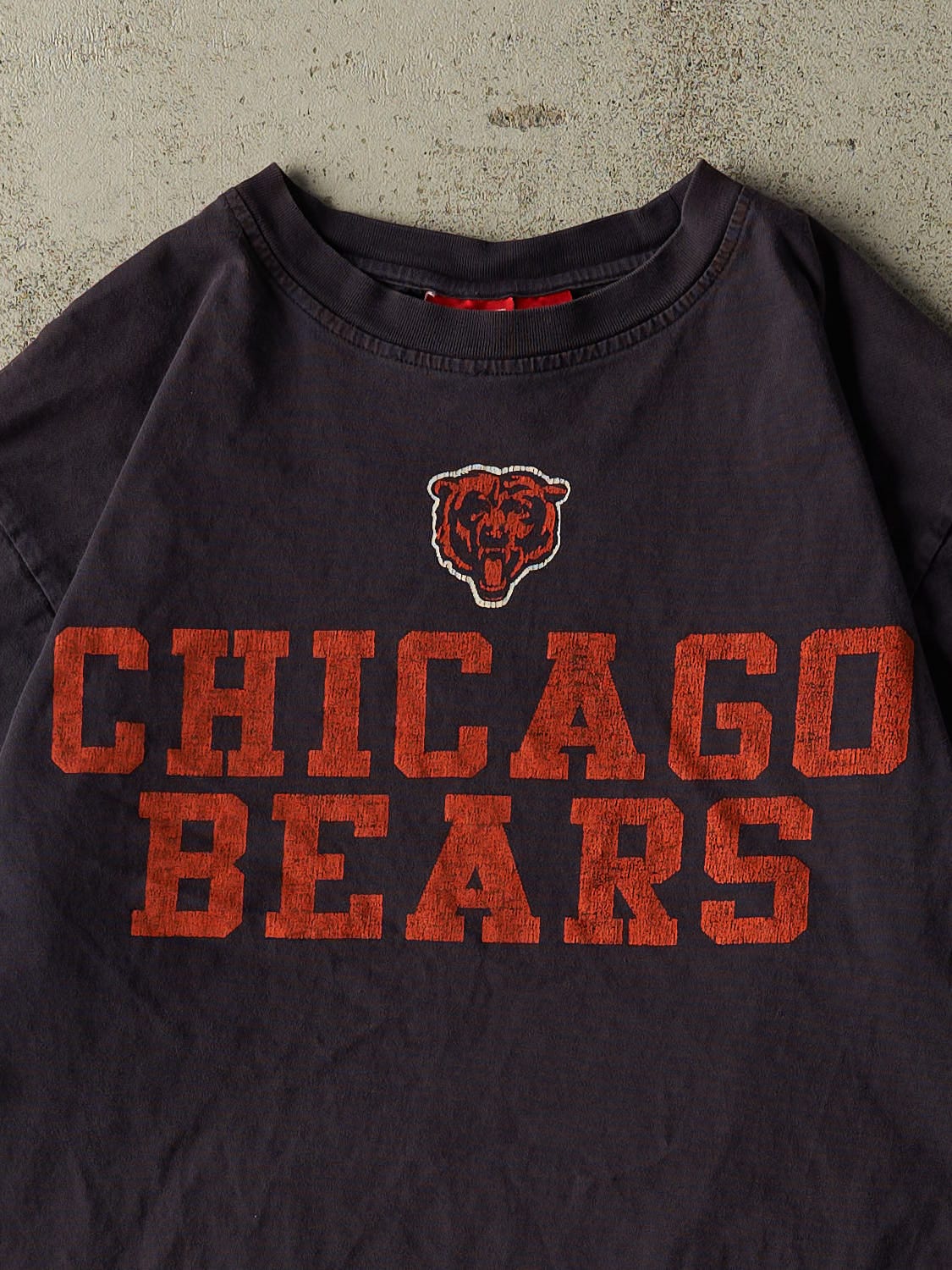 Vintage Y2K Navy Blue Chicago Bears Tee (L)