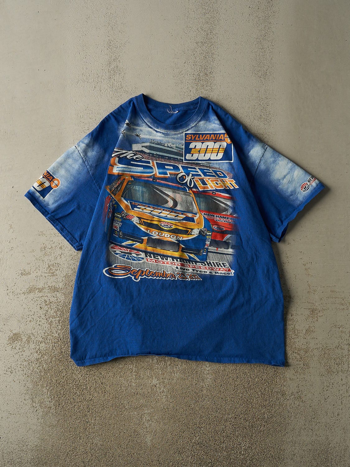 Vintage 12' Blue Sylvania AOP Racing Tee (XL)