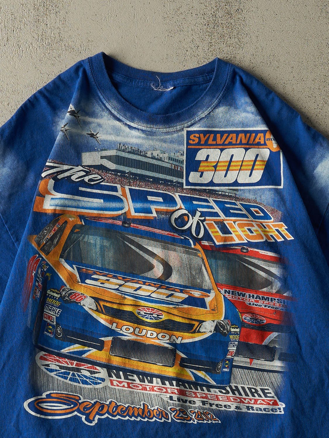 Vintage 12' Blue Sylvania AOP Racing Tee (XL)