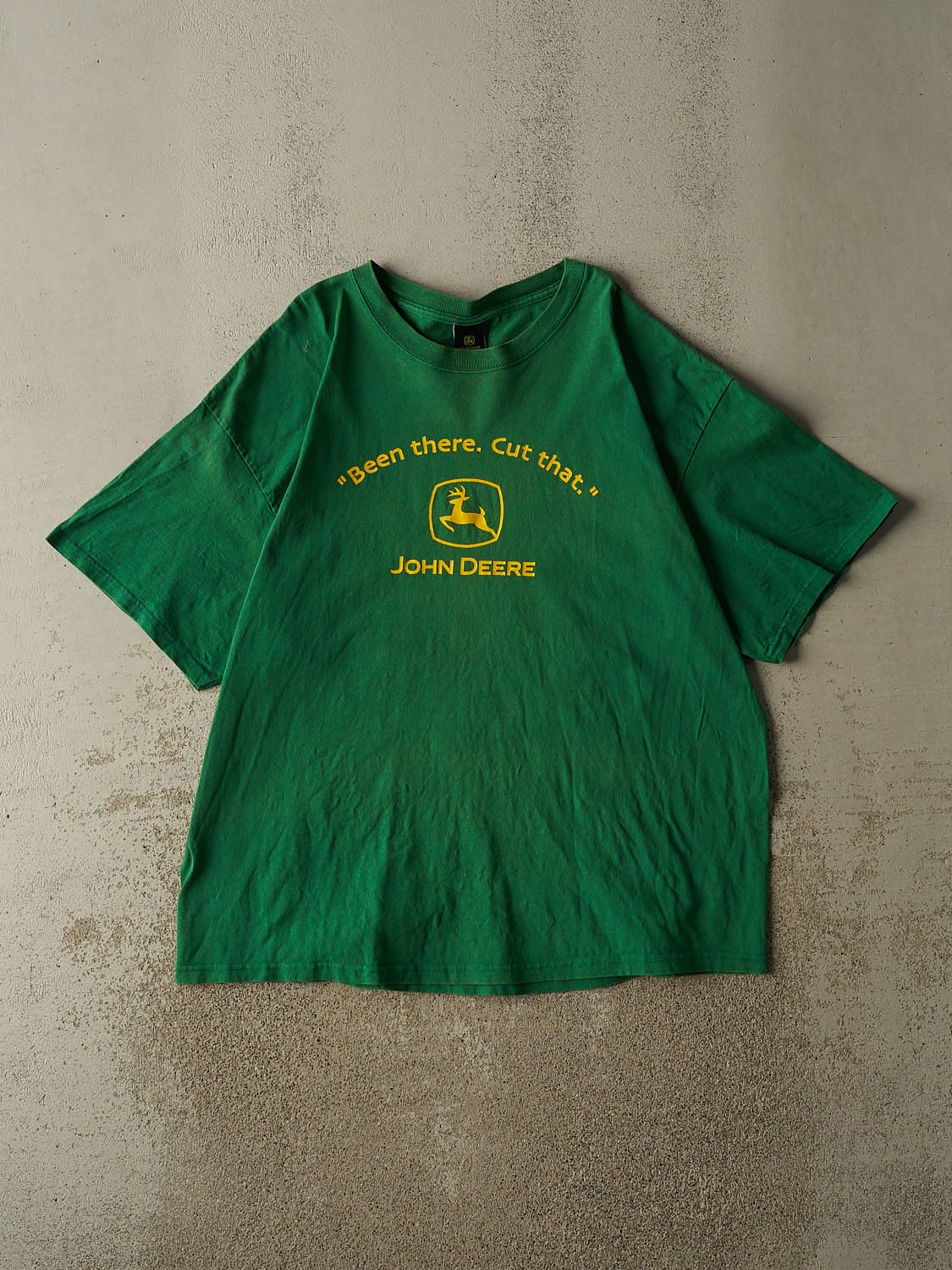 Vintage Y2K Green John Deere "Been There, Cut That" Tee (XL)