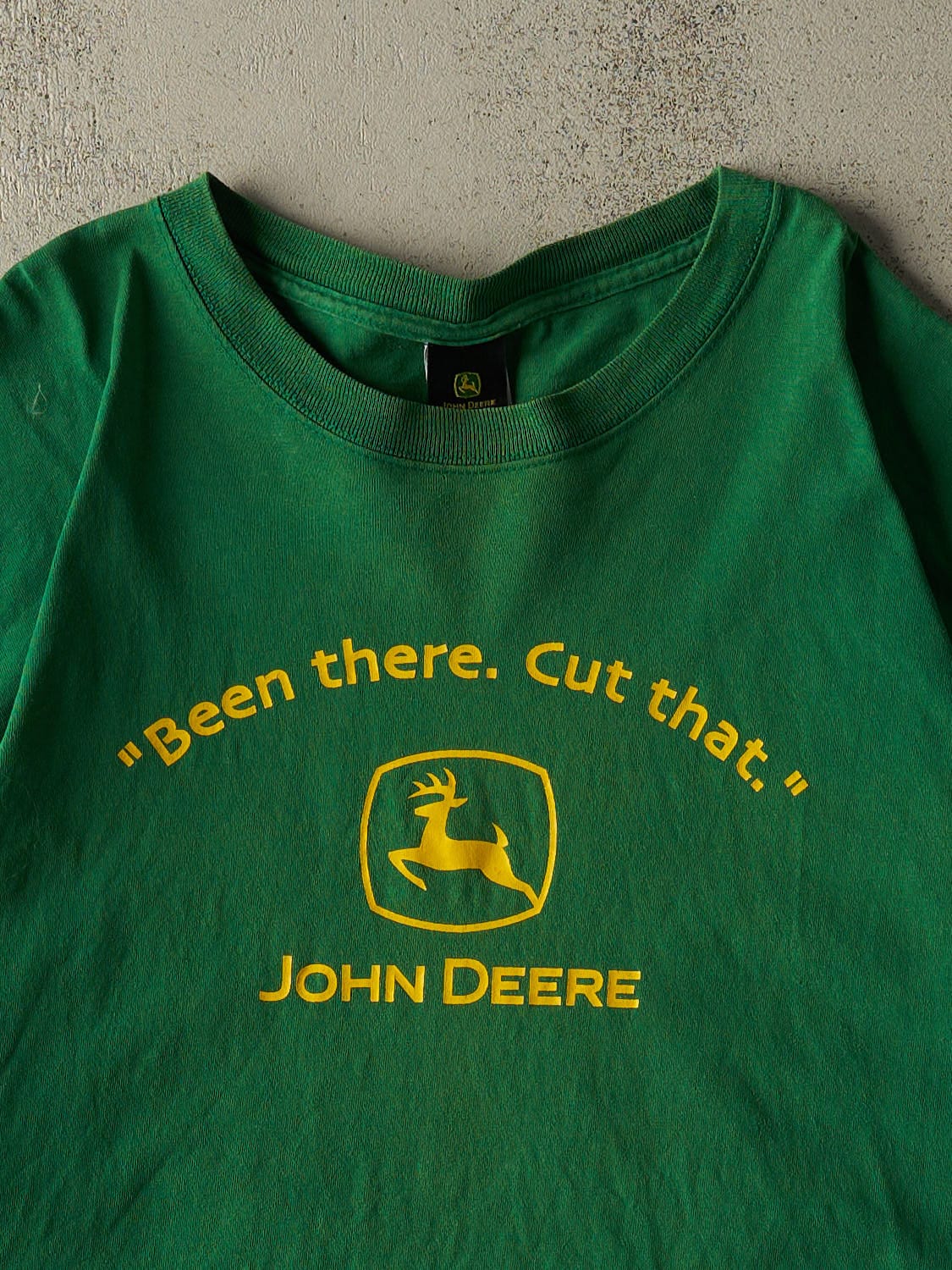 Vintage Y2K Green John Deere "Been There, Cut That" Tee (XL)