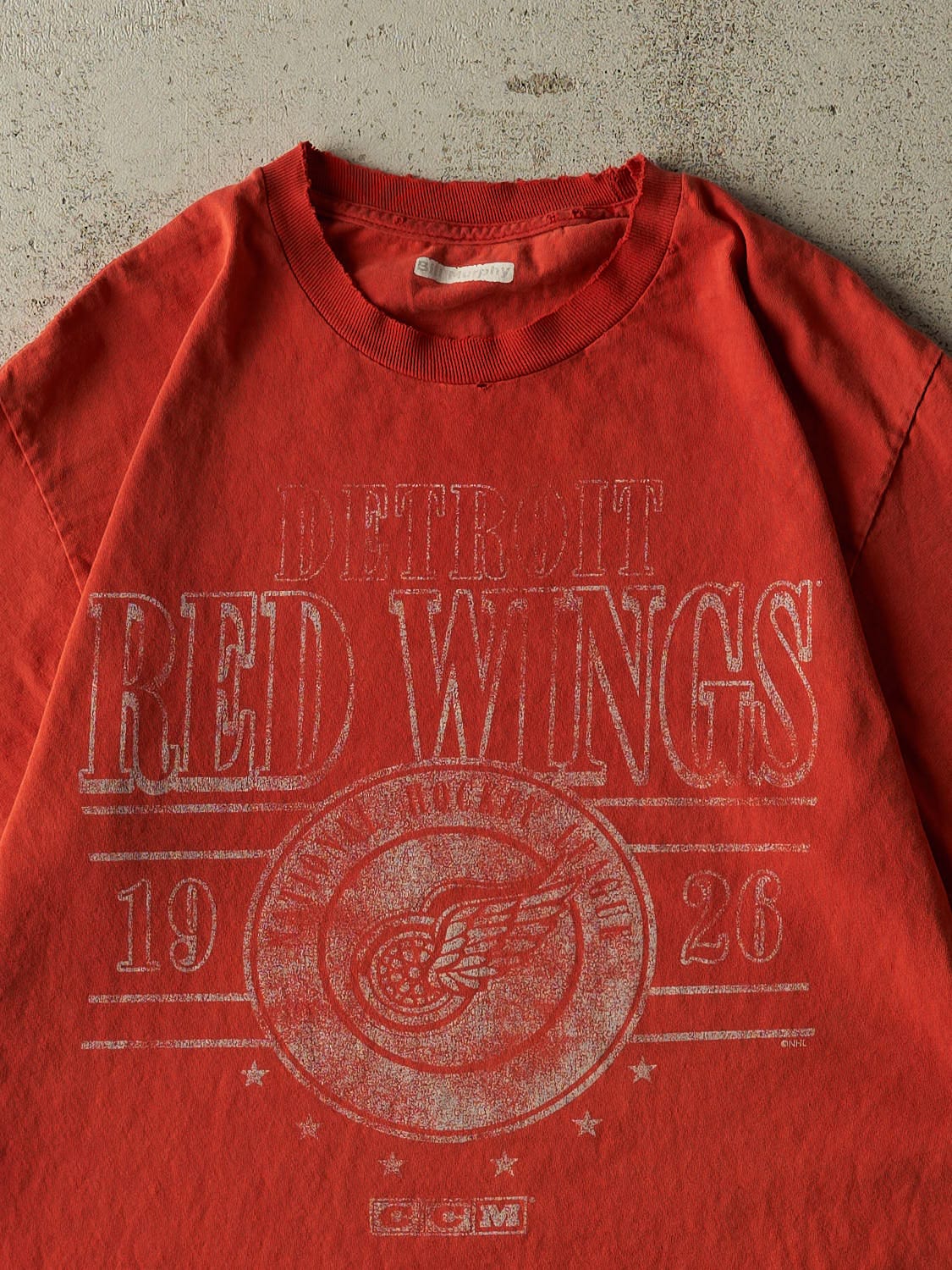 Vintage 90s Red Detroit Red Wings Tee (L)